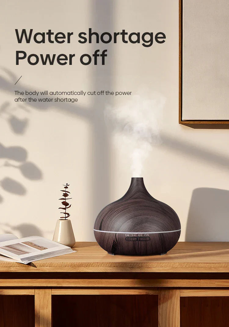 Room Diffuser – Adjustable Light & Wooden Design