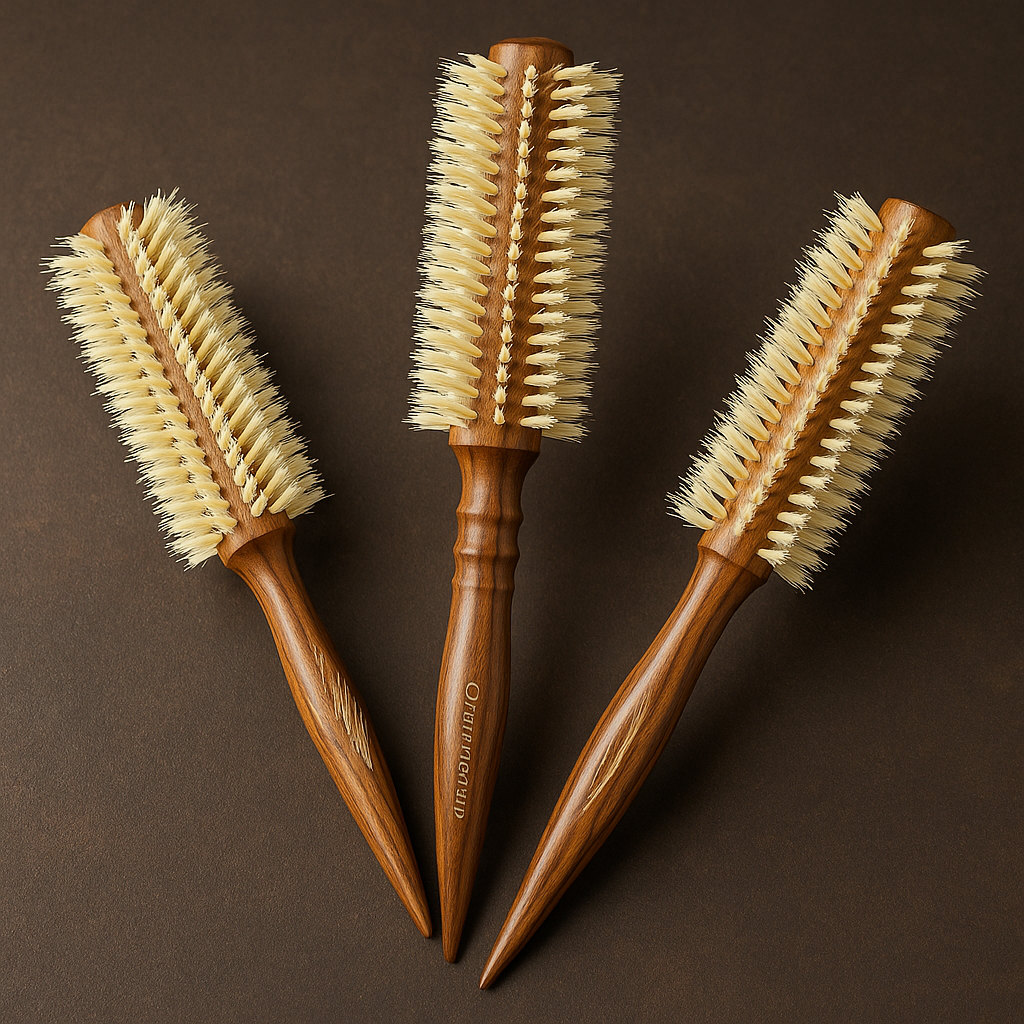 Round Bamboo Hair Brush – Eco-Friendly Styling Tool