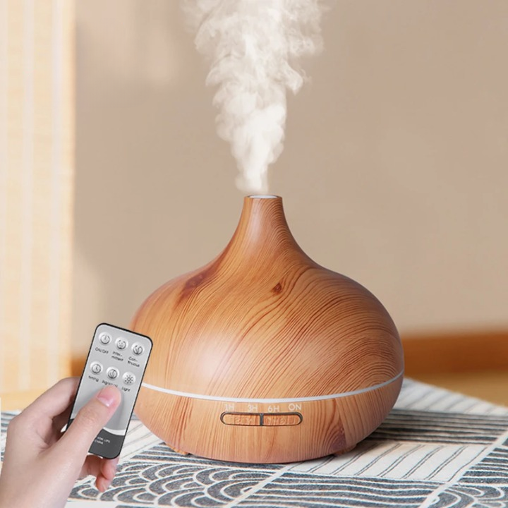 Room Diffuser – Adjustable Light & Wooden Design