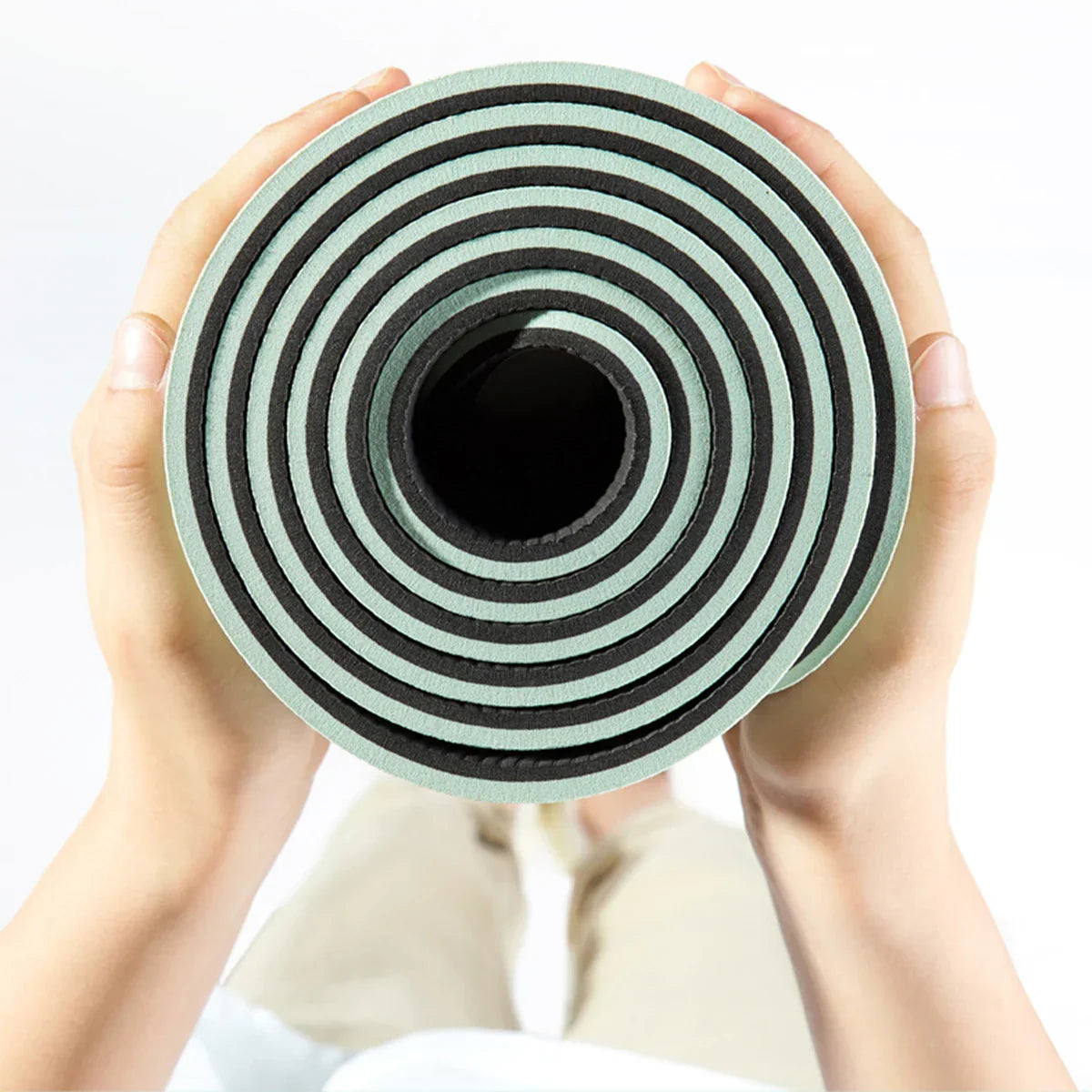 HomeFlow TPE Yoga Mat – Grip & Alignment for Better Posture