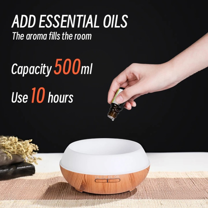 Room Diffuser – Adjustable Light & Wooden Design